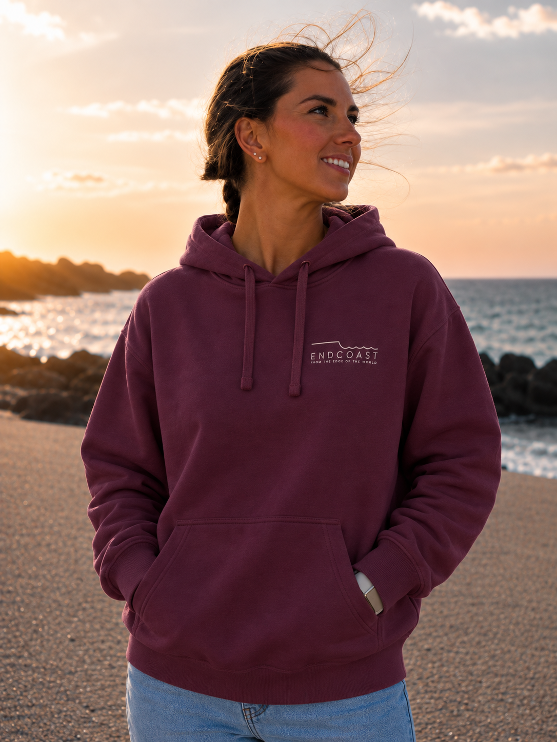 Sweat capuche SeaWalker Prune