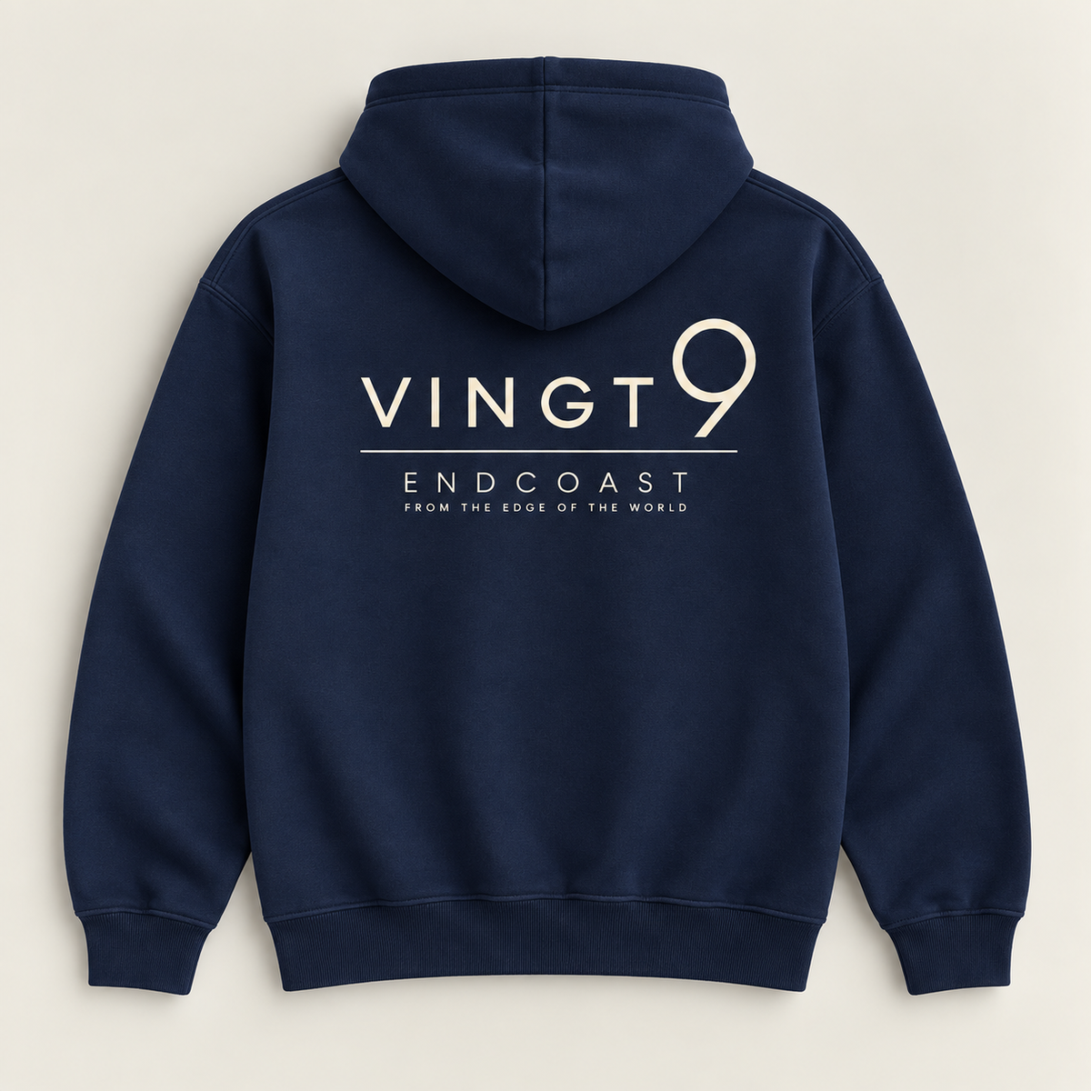 Sweat capuche zippé Vingt9 Navy