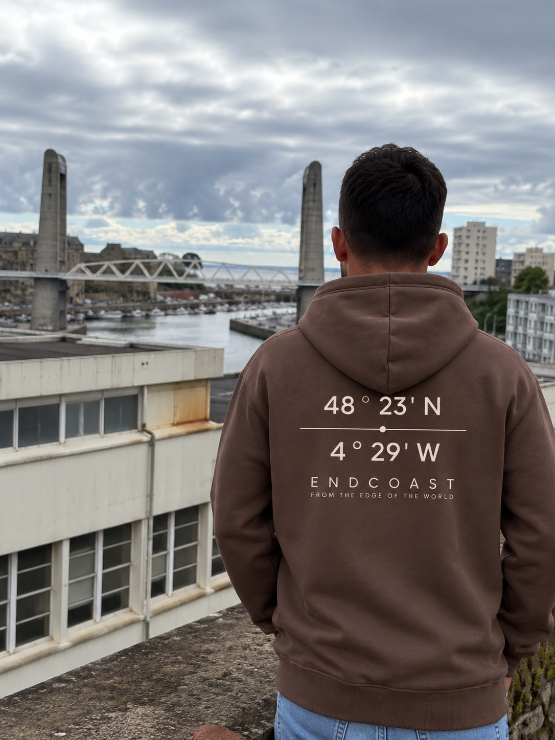 Sweat capuche 48°23' Moccha