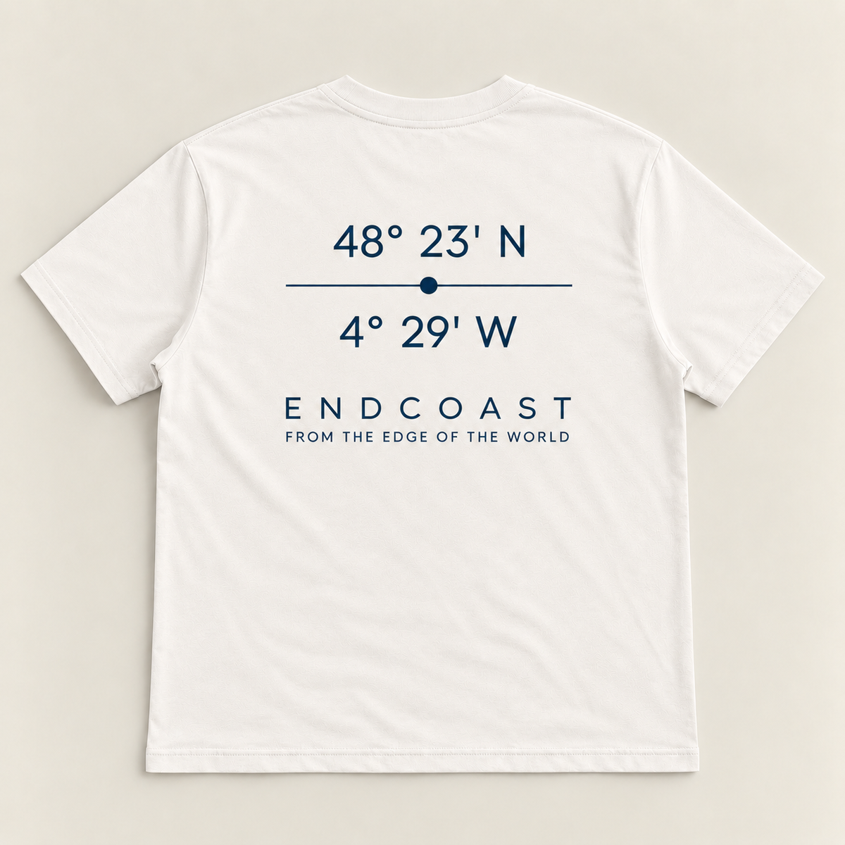 T-shirt 48°23' Blanc cassé