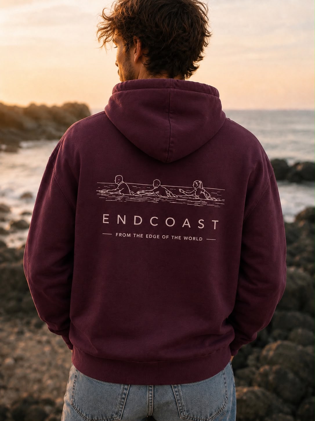Sweat capuche SeaWalker Prune